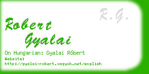 robert gyalai business card