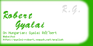 robert gyalai business card